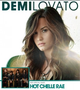 Demi Lovato and Hot Chelle Rae Bank of America Pavillion